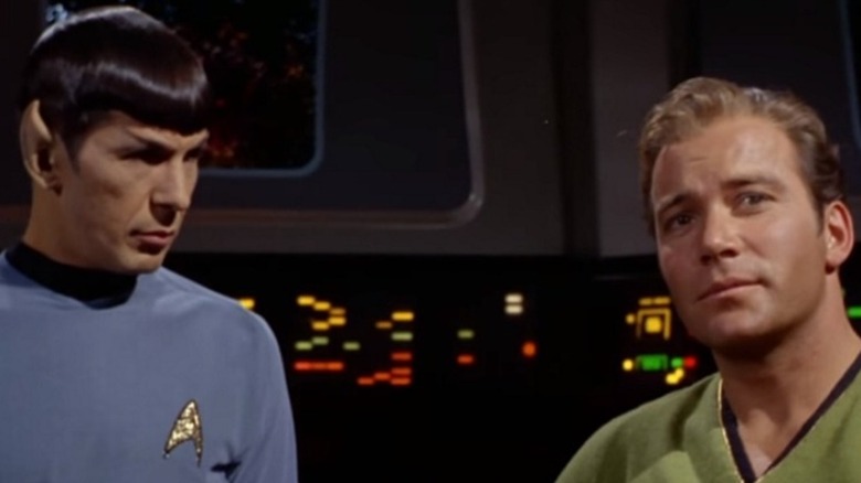 Leonard Nimoy and William Shatner in "Star Trek"