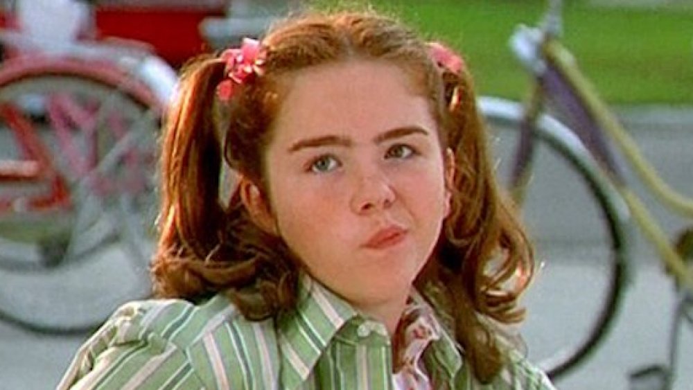 Ashleigh Aston Moore smirking