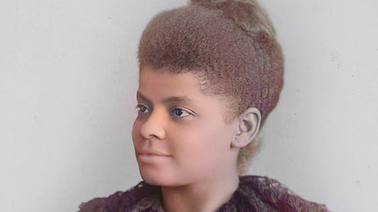 Digitally colorized photo of Ida B. Wells