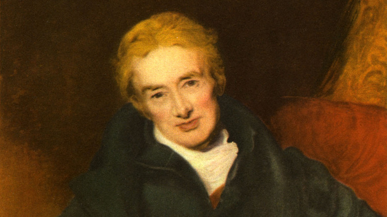 Oil portrait of William Wilberforce sitting in chair