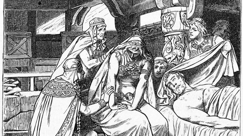 Queen Gudrun mourns first husband