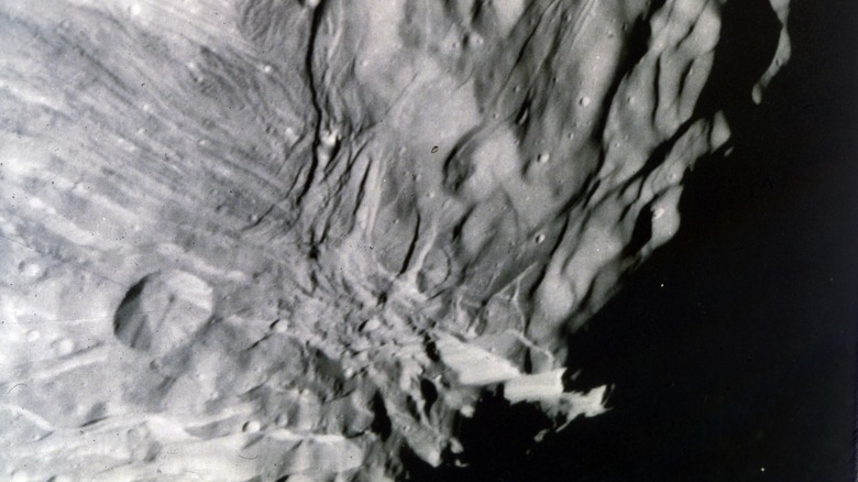 surface details of the moon Miranda