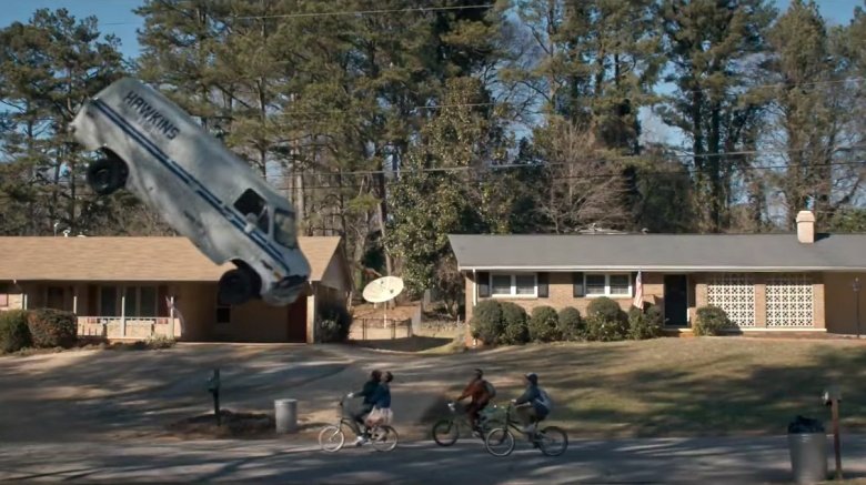 Flipping the van stranger things