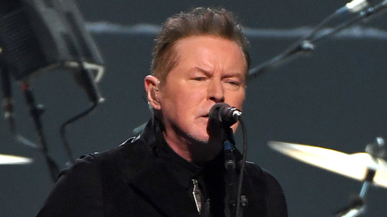 Don Henley singing on stage