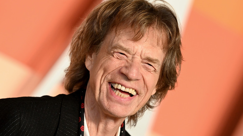 Mick Jagger laughing