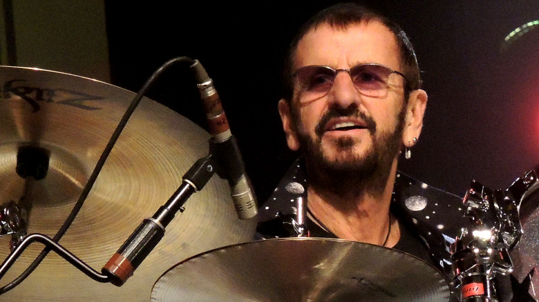 Ringo Starr behind his drums