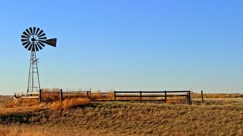 A farm in the midwest