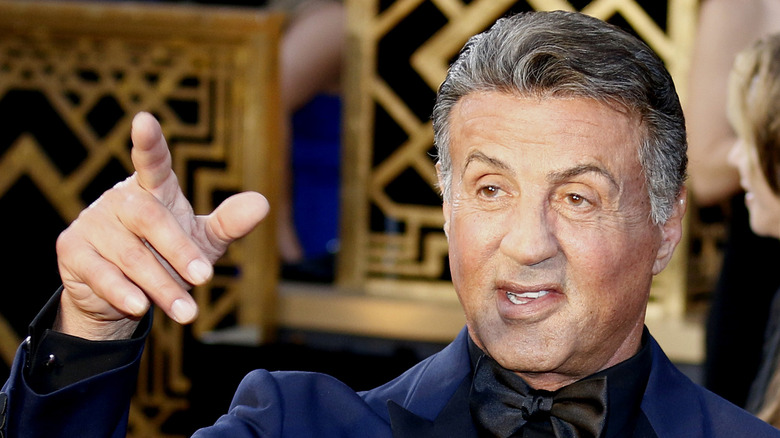 Sylvester Stallone pointing hand