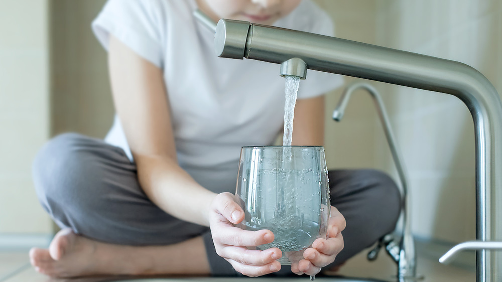 drinking water