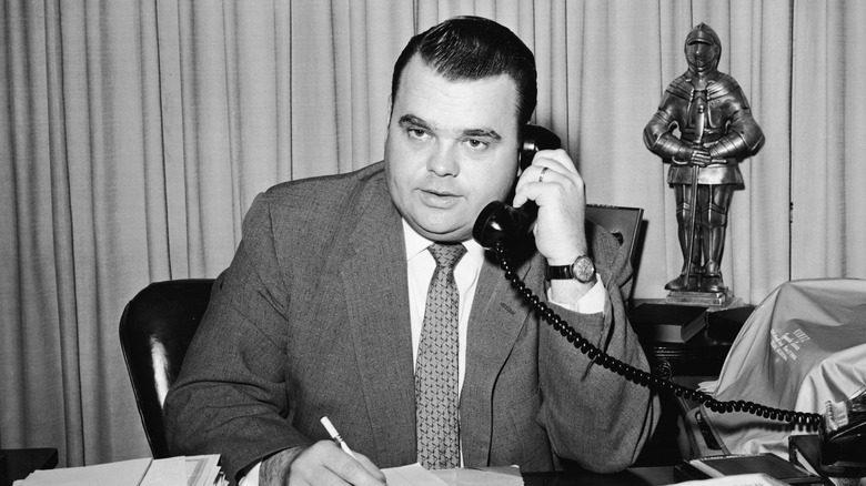 billy james hargis on a phone call in his office 1961
