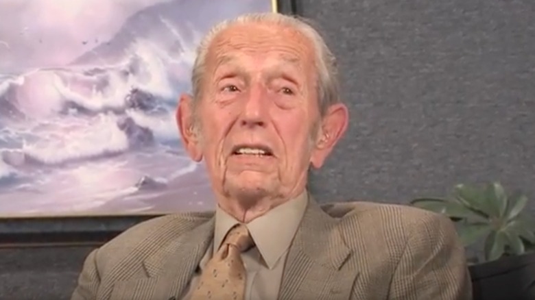 Harold Camping by plant in interview