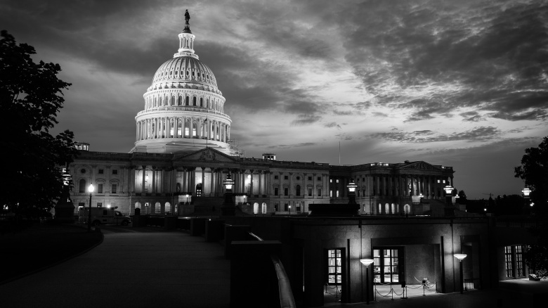 capitol under gray sky