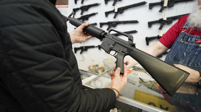 AR-15 sold at retail