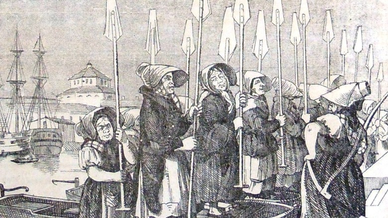 A depiction of Sweden's rowing madams