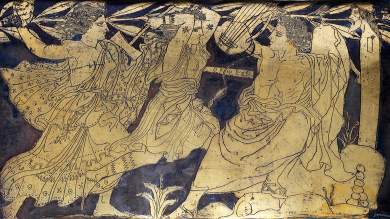 Orpheus murdered by Maenads