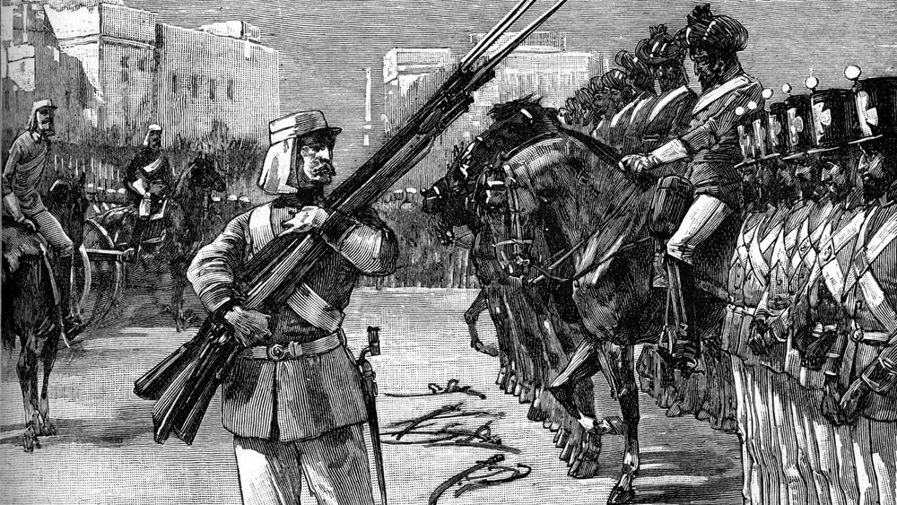 Sepoys disarmed