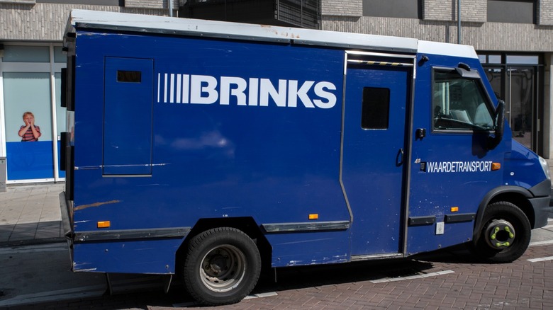 Blue Brinks truck