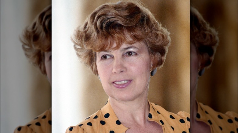 Raisa Gorbachev listening