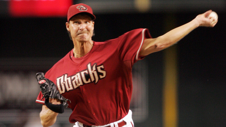 Randy Johnson pitching