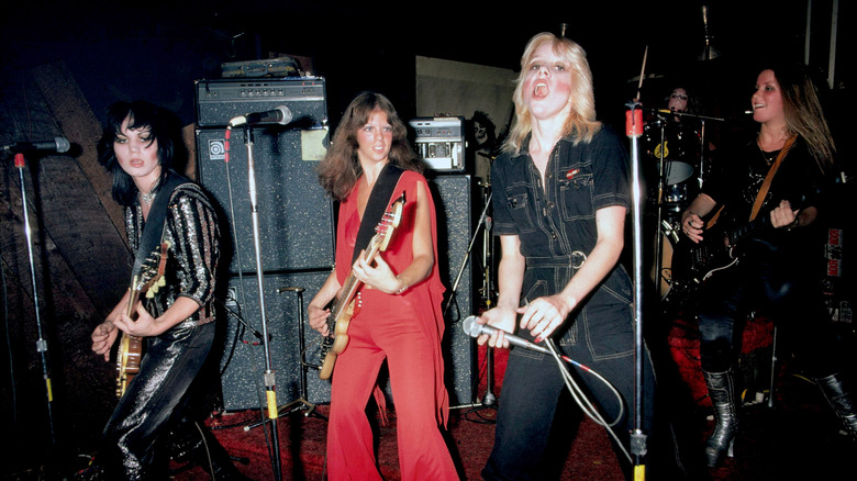 The Runaways performing live