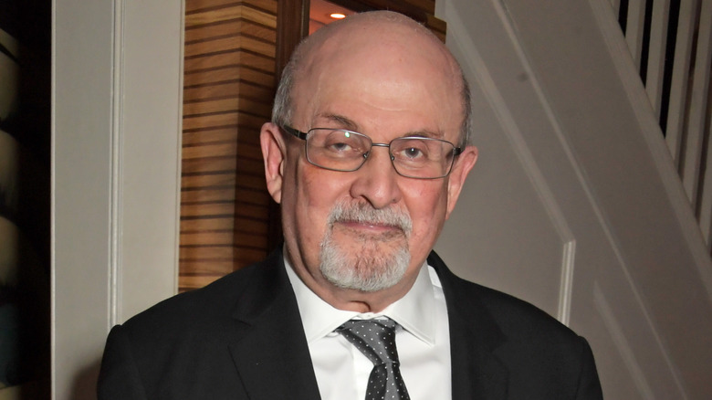 Salman Rushdie close up