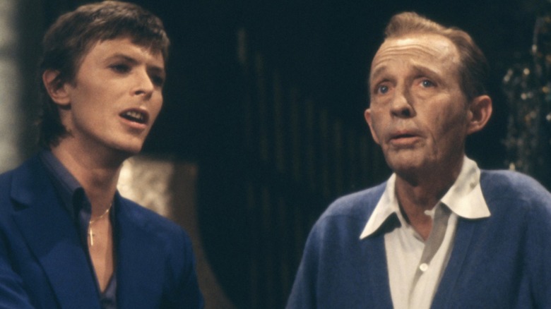 David Bowie and Bing Crosby perform together