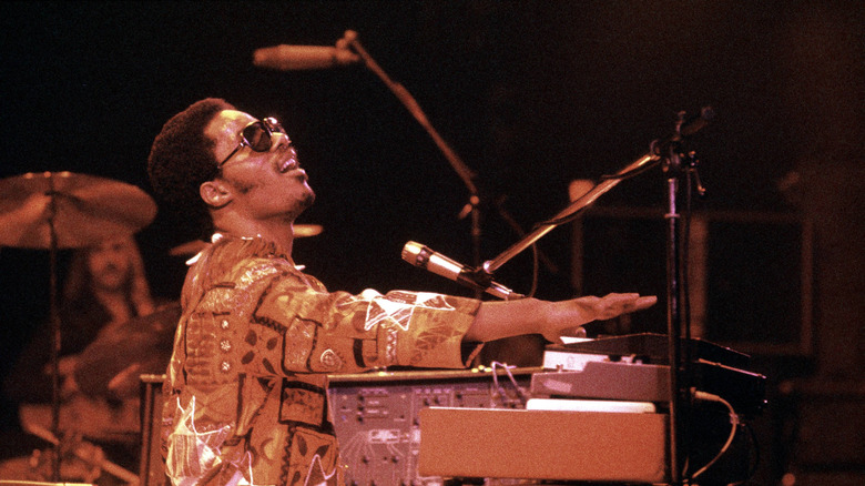 Stevie Wonder performing live