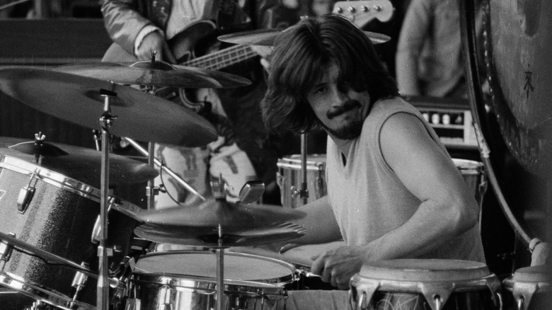 John Bonham performing live on stage