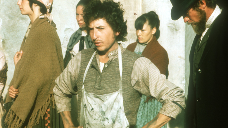 Bob Dylan appears in a film still for 'Pat Garrett & Billy the Kid'
