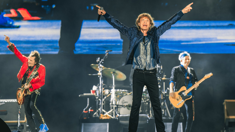 Rolling Stones performing live on stage