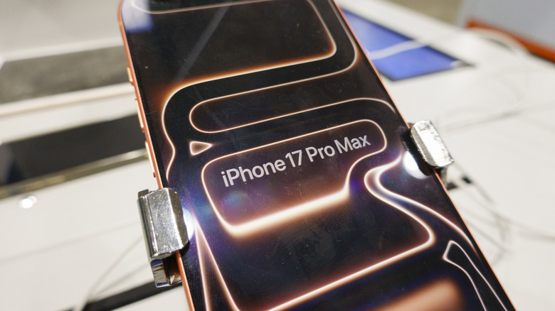 iPhone 17 Pro Max on display rack