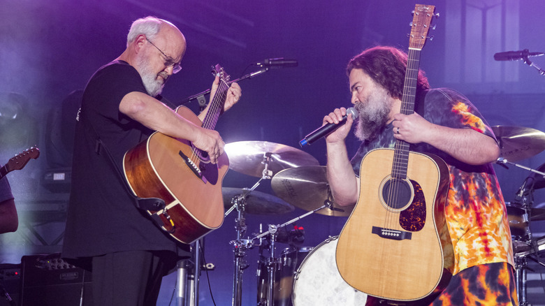 Tenacious D performing onstage