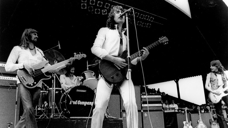 Bad Company performing on stage
