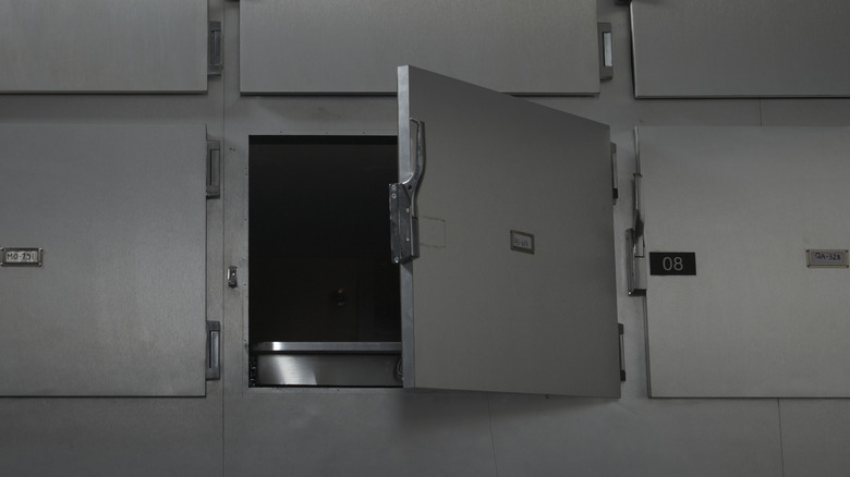 Morgue door open