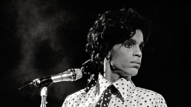 Prince staring off in the distance