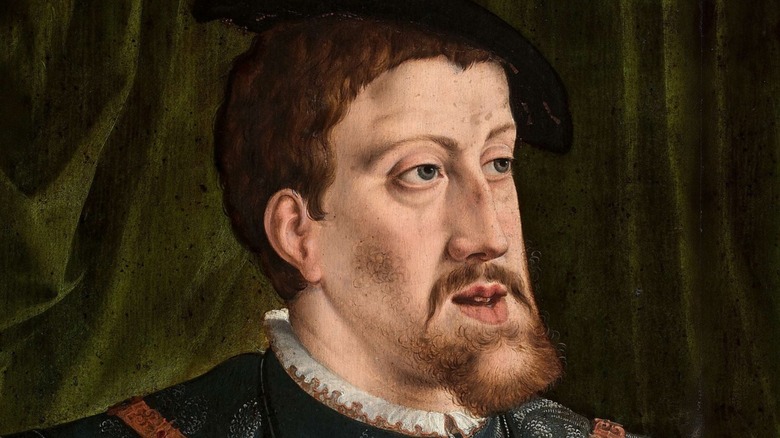 Charles V portrait in profile