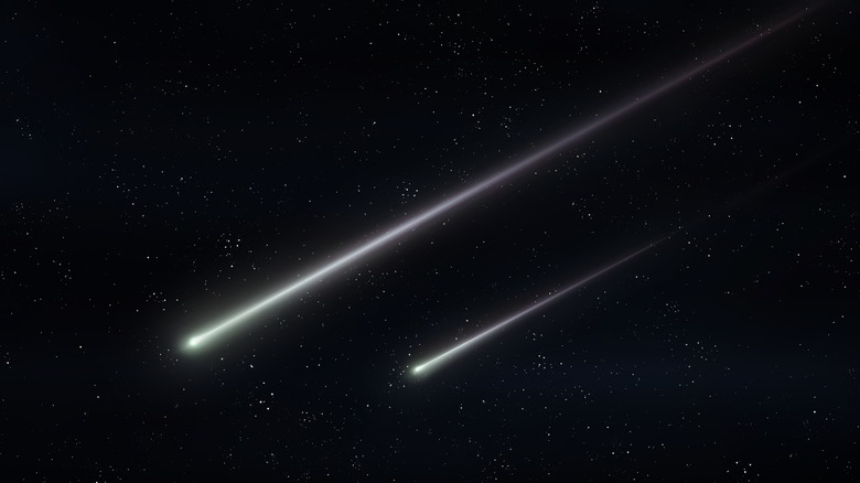 asteroids flying in