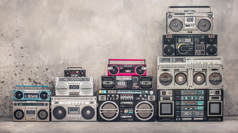 1980s boomboxes