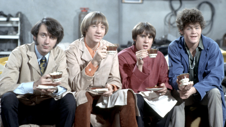 The Monkees on the set of its sitcom
