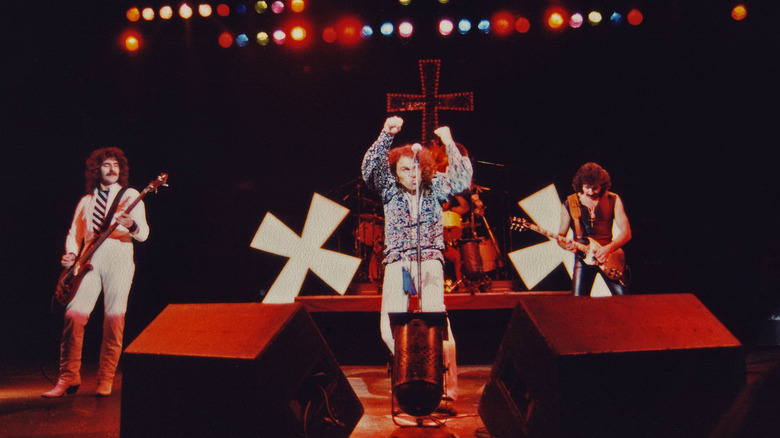 Black Sabbath performing on stage in 1980