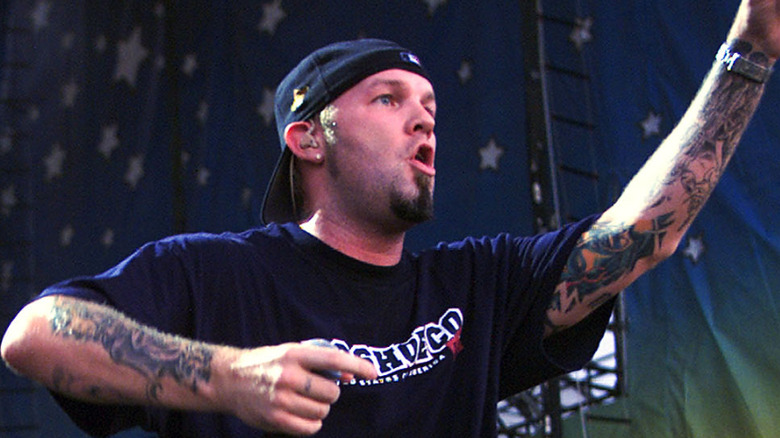 Fred Durst of Limp Bizkit at Woodstock '99