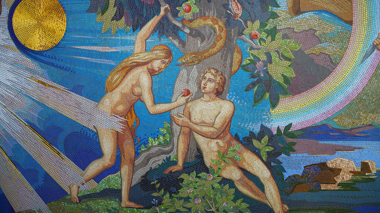 Mosaic of Adam and Eve