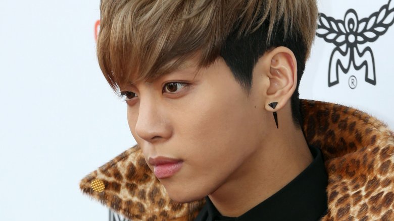 Jonghyun wearing animal print