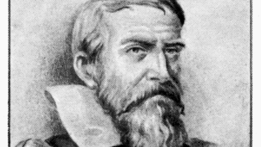 Galileo Galilei looking to the side