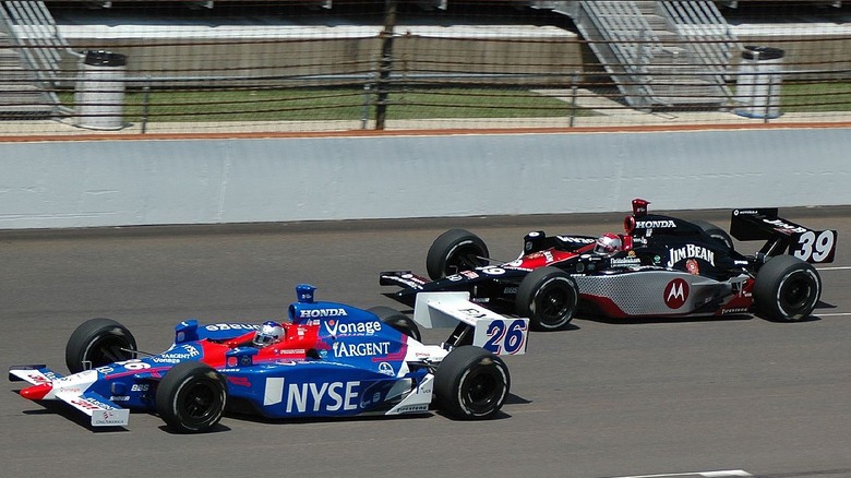 marco and michael andretti driving