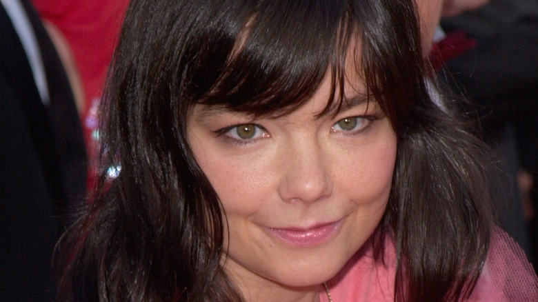 Björk smiling
