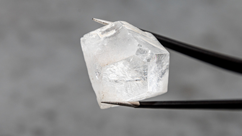 a raw diamond