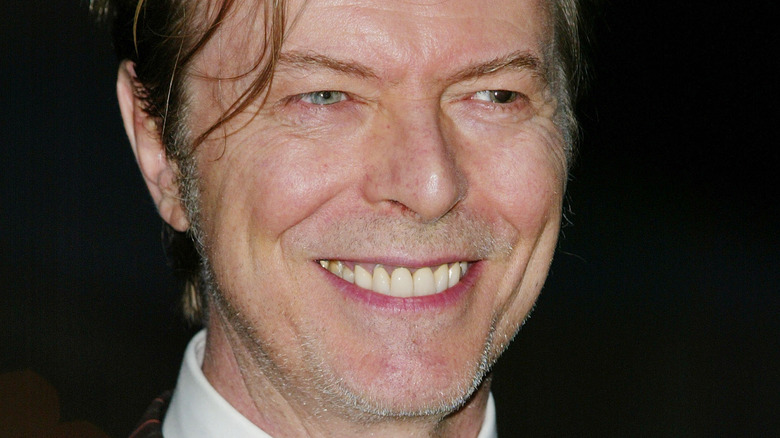 David Bowie smiling