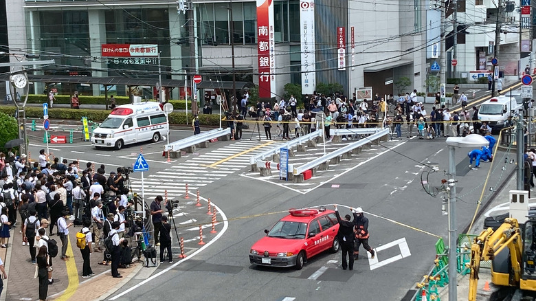 Scene of Abe assassination