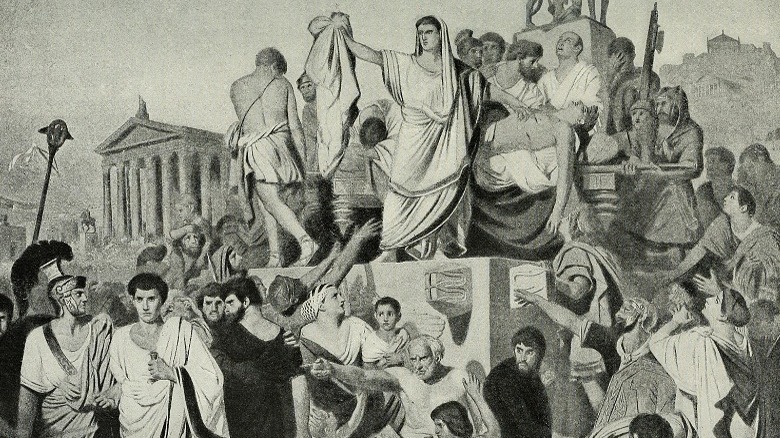 roman people reactions to caesar's assassination